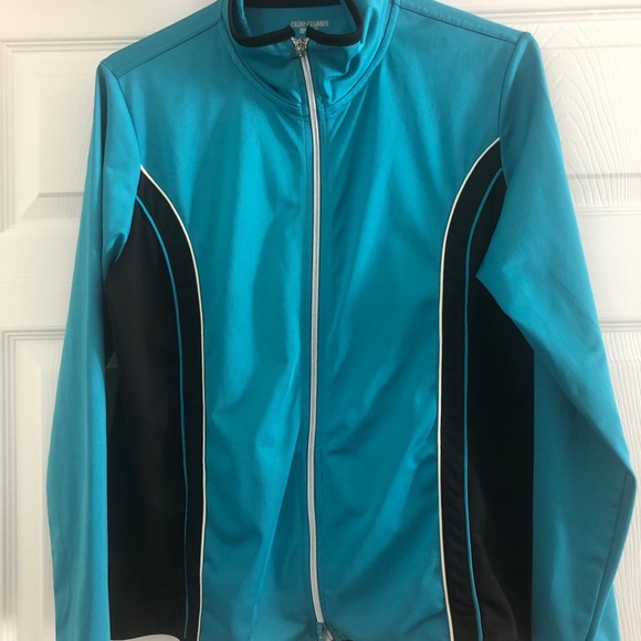 Oleg Cassini Sport warm up jacket Sz L - Picture 1 of 5